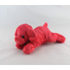 Doudou chiot chien rouge couché MAX ET SAX