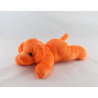 Doudou chiot chien orange couché MAX ET SAX