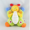 Doudou papillon multicolore avec hochet POMMETTE