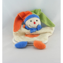 Doudou et compagnie marionnette clown arlequin avec balle