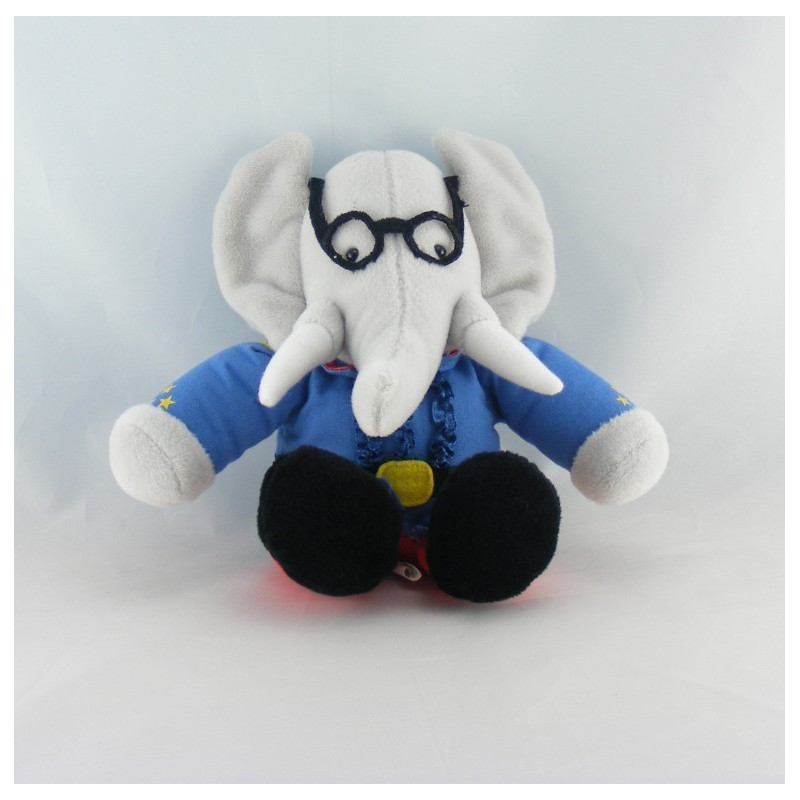 Peluche Babar l'éléphant LANSAY
