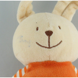 Doudou lapin orange étoile KIABI BEBE