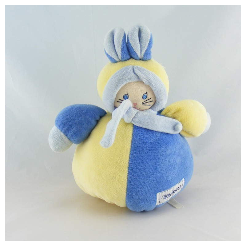 Doudou Poupée lutin Rose grelot de NOUNOURS