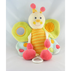Doudou musical papillon coccinelle rose orange BABYSUN