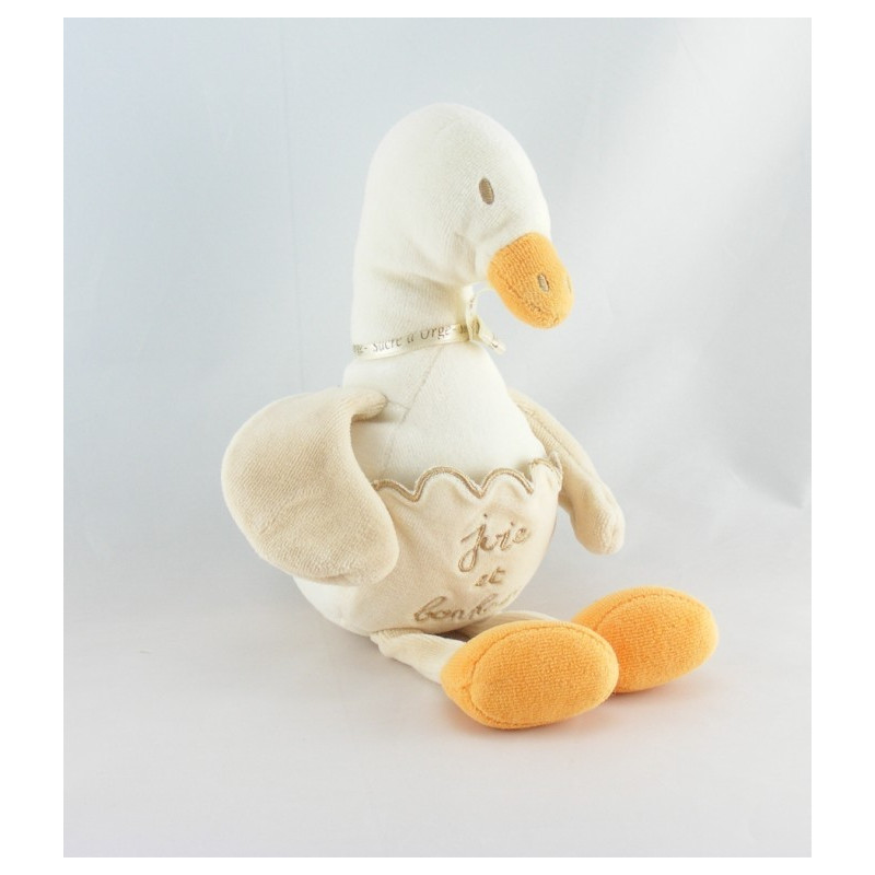 Doudou chien beige joie et bonheur SUCRE D'ORGE