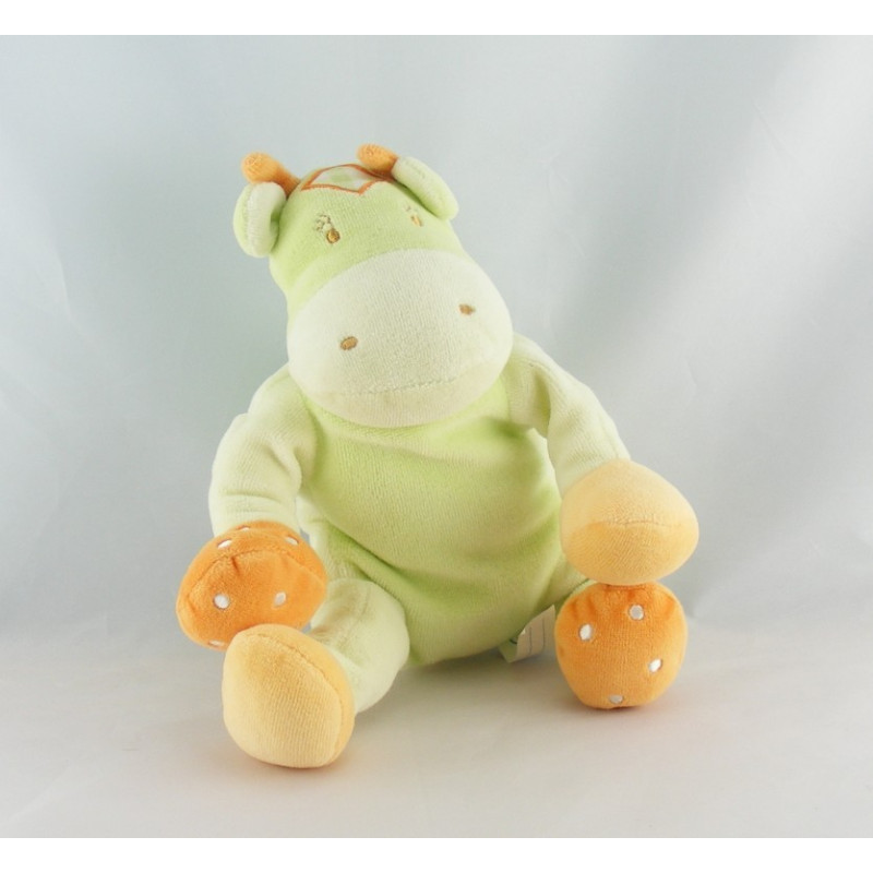 Doudou vache verte SUCRE D'ORGE