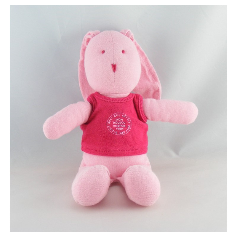 Doudou lapin rose PETIT BATEAU