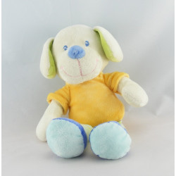 Doudou Chien salopette bleu MOTS D'ENFANTS