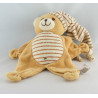 Doudou semi plat ours blanc marron ANNA CLUB PLUSH