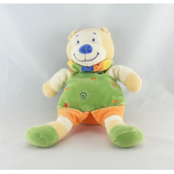Doudou Lion Orange vert jaune bleu NICOTOY