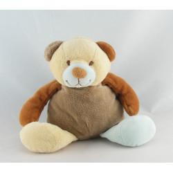 Doudou ours beige écru ventre blanc KIABI