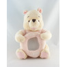 Doudou Winnie l'Ourson créme pull rose Disney 