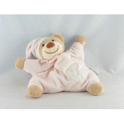 Doudou semi plat bleu ours lune étoile NATTOU