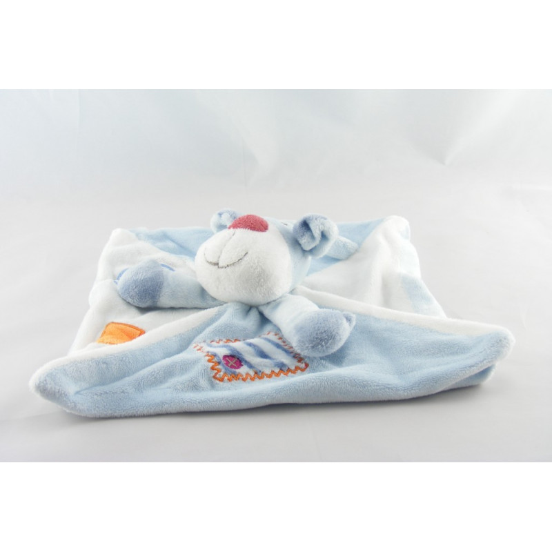 Doudou chien bleu nez rouge KIABI