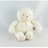 Doudou chat blanc noeud bleu SUCRE D'ORGE