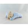 Doudou ours pyjama bleu avec coussin TARTINE ET CHOCOLAT