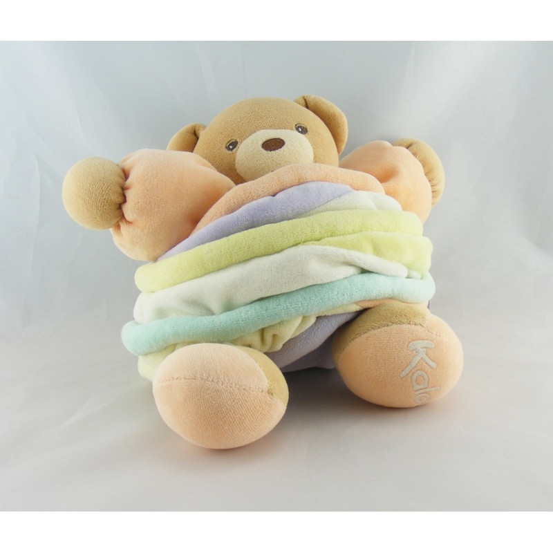 Doudou Ours rose Candies Grand modéle lollies KALOO