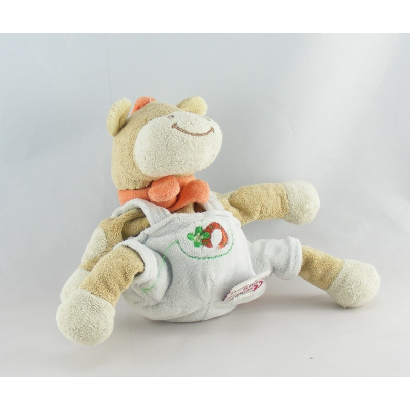 Doudou poney cheval salopette bleu Bob BENGY 