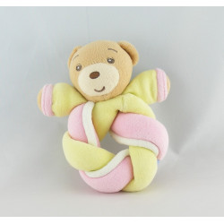 Mini Doudou lapin rose jaune noeud candies lollies KALOO