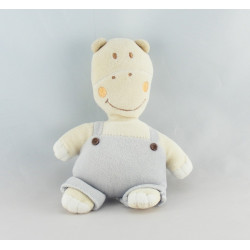 Doudou plat éponge souris bleu AUCHAN