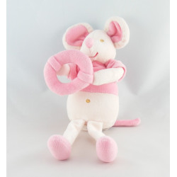Doudou souris rose SUCRE D'ORGE