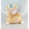 Doudou plat rond souris robe orange champignon KIABI