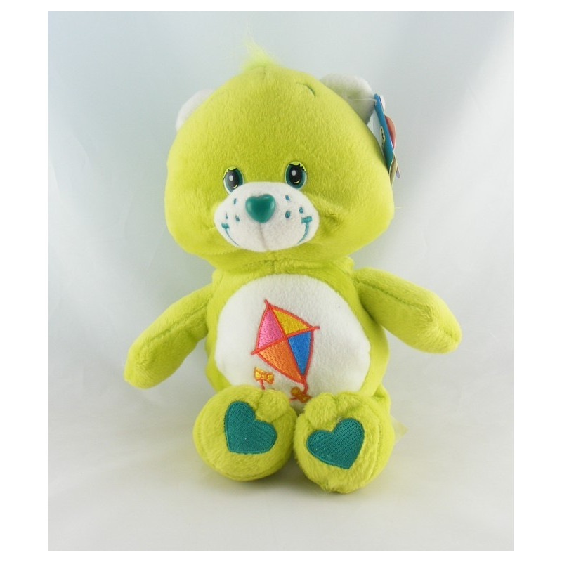 Peluche Bisounours vert Grosveinard trèfle CARE BEARS 35 cm