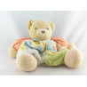 Doudou ours patapouf rouge jaune anniversaire patchwork Kaloo