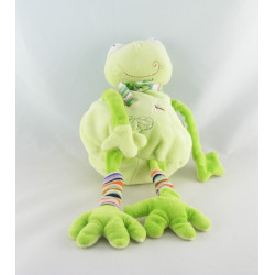 Doudou grenouille verte CA CREDIT AGRICOLE 35 cm