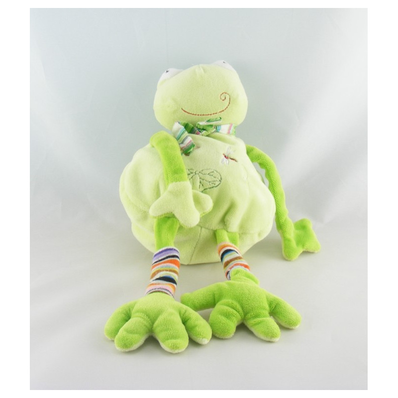 Doudou grenouille verte CA CREDIT AGRICOLE 35 cm