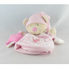 Doudou ours rose oiseau étoile NICOTOY NEUF