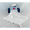 Doudou oiseau marin bleu mouchoir Cajou SUCRE D'ORGE