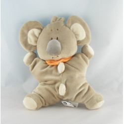 Doudou marionnette souris verte PLAYKIDS