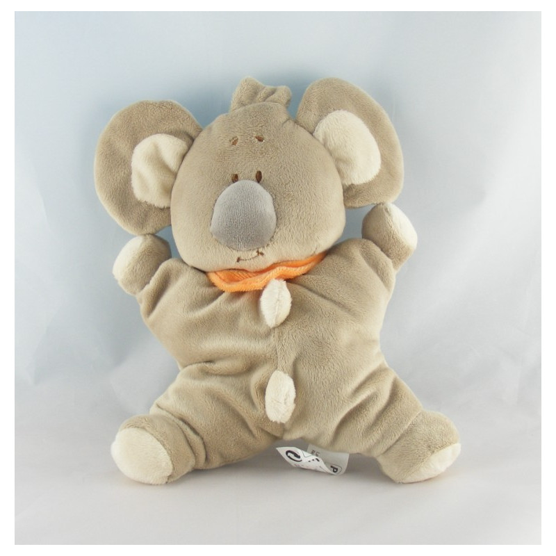 Doudou marionnette souris verte PLAYKIDS