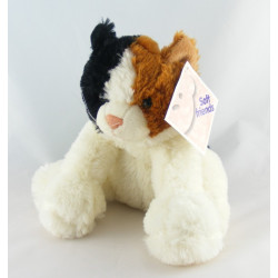 Doudou plat mouton beige rose fleur SOFT FRIENDS