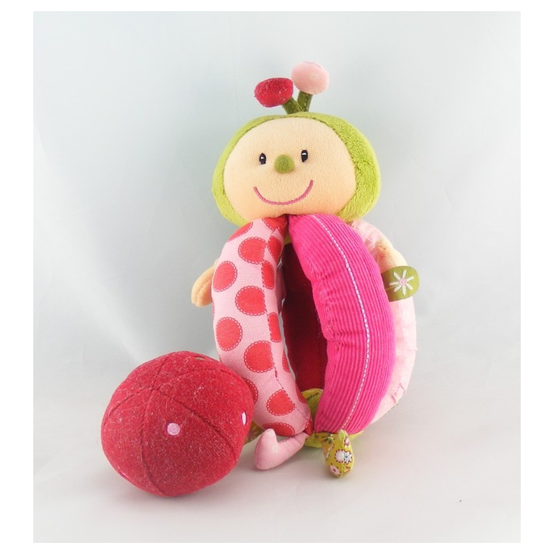 Doudou lion beige orange LILLIPUTIENS