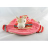 Doudou plat girafe blanc beige rouge STERNTALER