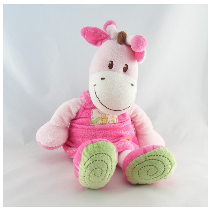 Doudou girafe robe rose soleil Ma ptite tribu  