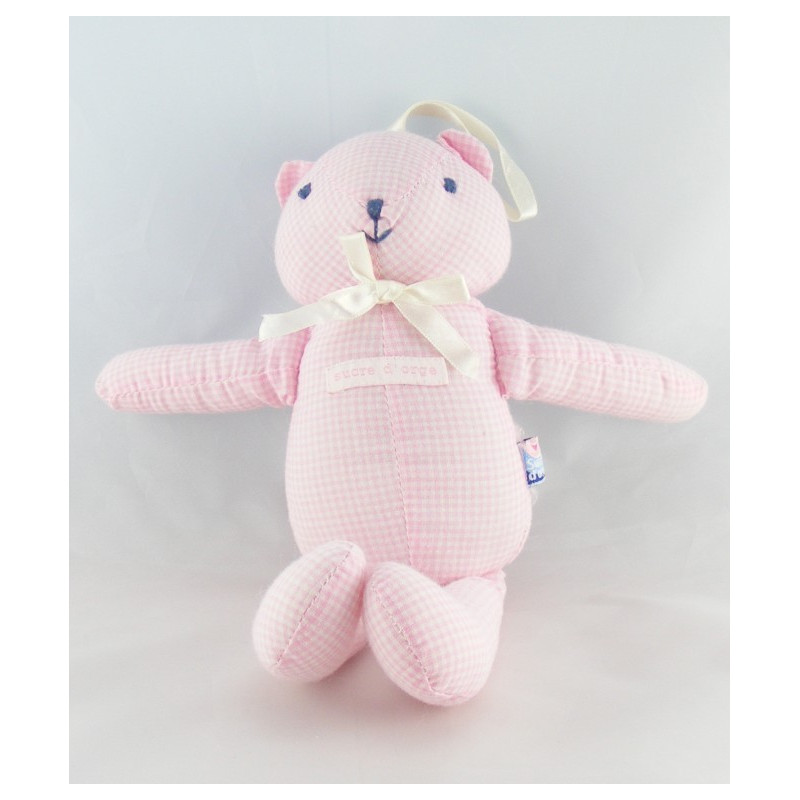 Doudou souris rose SUCRE D'ORGE