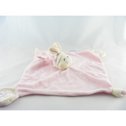 Doudou lapin rose blanc GIPSY