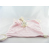 Doudou lapin rose blanc GIPSY