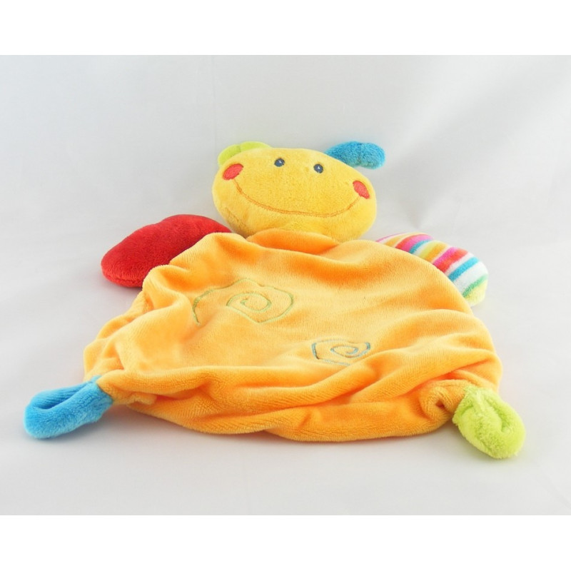 Doudou plat papillon abeille jaune BABY CLUB