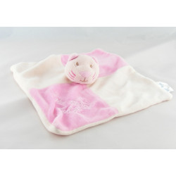Doudou plat  chat violet mauve rayures KIABI