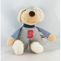 Doudou souris grise bleu pois SIGIKID