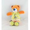 Doudou renard orange pull vert tortue NICOTOY