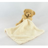 Doudou plat Ours beige marron mouchoir Doudou et Compagnie 