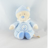 Doudou ours bleu oiseau étoile NICOTOY NEUF