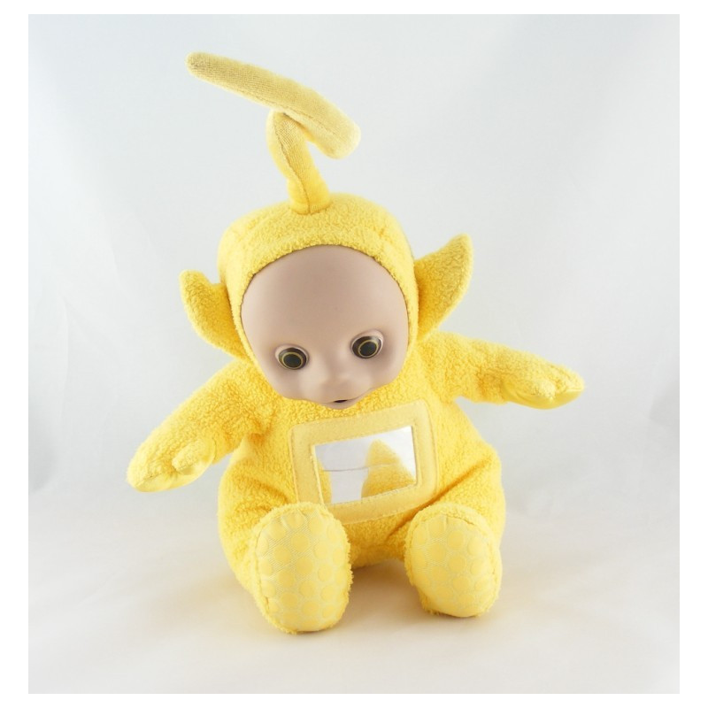 Doudou peluche TELETUBBIES jaune Laa-laa lala miroir TOMY