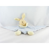 Doudou plat triangle lapin bleu jaune mon premier NOUNOURS