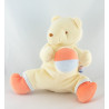 Doudou musical ours jaune orange balle SUCRE D'ORGE